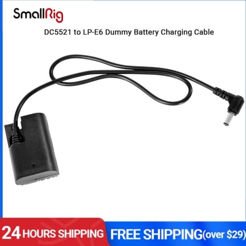 SmallRig DC5521 to LP-E6 Dummy Battery Charging Cable For Use With The SmallRig NP-F Battery Plate EB2504 - 2919