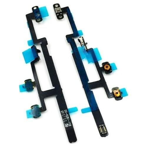 High Quality Power Button On Off Flex Cable & Microphone For iPad 2 mini 3mini A1489 A1490 Volume Switch Connector Ribbon Parts