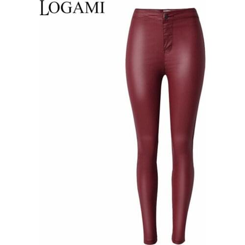 Женские брюки с высокой талией LOGAMI China At AliExpress