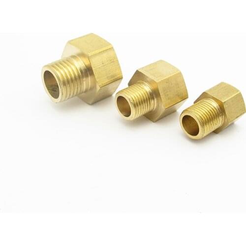 M10 M14 M16 M20 Metric Female To Male Thread Connection Brass Pipe Fitting Adapter Coupler Connector For Fuel Gas Water