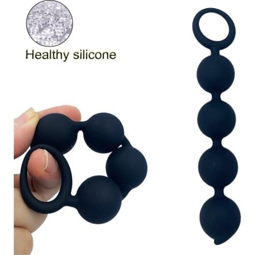 Small anal beads balls butt plug silicone sex toys for women anal adult anus masturbation erotic intimate goods sex product shop