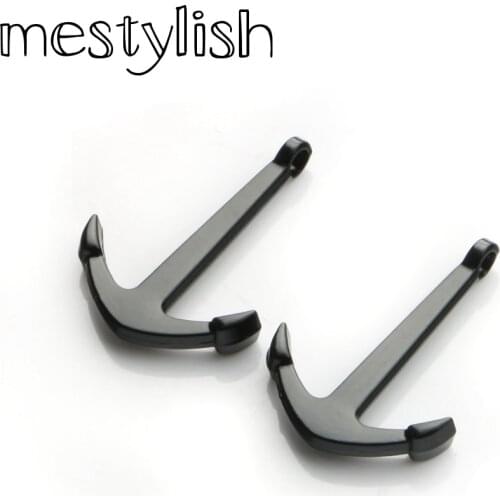 Mestylish 10pcs/lot New Design Anchor Hook Clasps Charms fit Diy Anchor Bracelet Necklace Jewelry Handmade Making Accessoriess