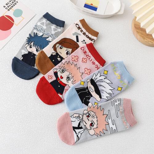 Anime Jujutsu Kaisen Cosplay Sock Fushiguro Megumi Itadori Yuji Gojo Satoru Sock Cotton Socks Halloween