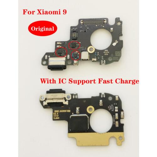 Original For Xiaomi Mi 9 Charging Port mi9 Charger Board Flex Cable For Xiaomi Mi9 Dock Plug Connector Replacement Parts