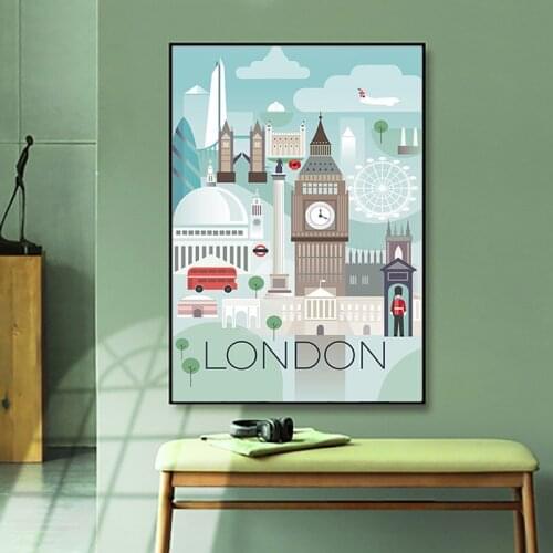 Country City Scenery 5D DIY Diamond Painting Cross Stitch Amsterdam Amsterdam London Paris Mosaic Embroidery Room Decoration Art
