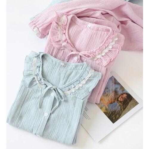 Fdfklak Women Pajamas Set 2020 Spring Autumn New Maternity Pijamas Suit Cotton Breastfeeding Pajamas Pregnant Sleepwear