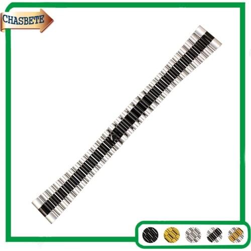 Stainless Steel Watch Band for Maurice Lacroix 18mm 20mm 22mm Quick Release Metal Strap Belt Wrist Loop Bracelet Black Silver