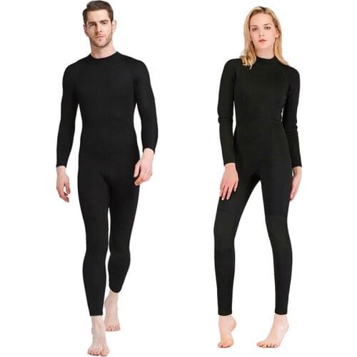 Sbart 1.5mm Full Black Wet suits for Man Woman Nylon Neoprene One piece Sunscreen Durable Thermal Dive Suit Swimming Surfing