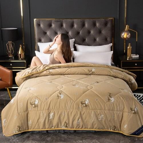FORMTHEO Camel Wool Quilt Winter Warm Comforter 150cm Blanket Comforter Bedspread 200*230