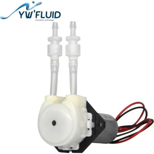 YWfluid 12V/24V GDC motor Mini peristaltic pump used for water wash pump YW01-GDC
