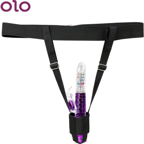 OLO Female Fasten Belt for Vibrator Fasten Belt Adjustable Strap Bondage Gear Dildo Belt Sex Toys for Women Adult Products