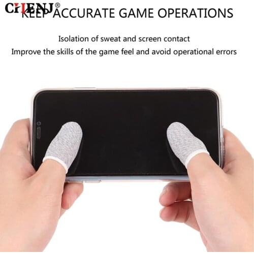 10Pcs Mobile Game Sweat-proof Fingers Gloves Touch Screen Thumbs Finger Sleeve