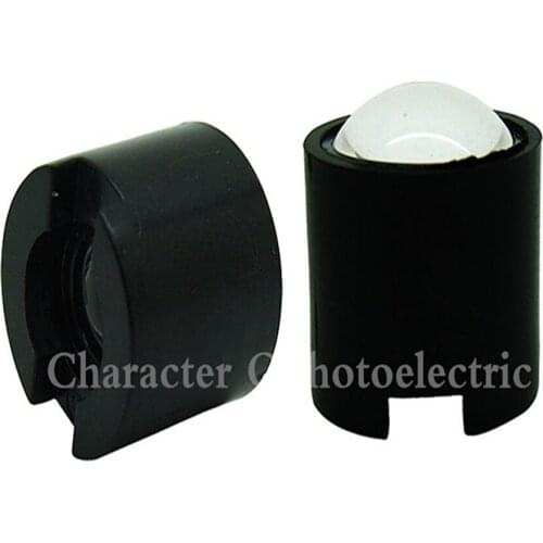 100pcs IR 1W 3W High Power LED lens 14.5mm 16mm 10degree 60degree 90degree len with black holder For IR CCTV DIY