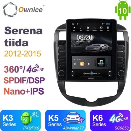 Ownice Android 10.0 Car Multimedia for Nissan Serena tiida 2012 - 2015 Car Auto Radio 2din Audio Video System Unit 4G LTE 360