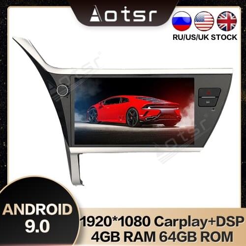 AOTSR 11.8 inch PX6 Android 9.0 Car GPS Navigation Max-Pad Series Multimedia For TOYOTA Corolla 2017-2018 DSP Carplay Fast boot