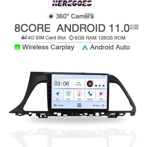 Carplay DSP Android 10.0 Car Multimedia Player For Hyundai-Sonata 9 2015 2016 2017 2018 360 Camera 4G LTE Bluetooth Radio 2din