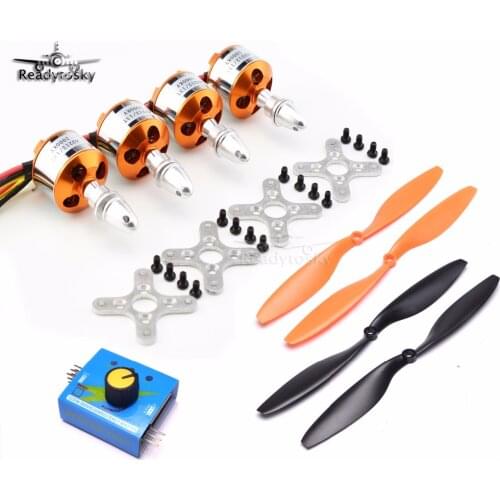 XXD A2212 2212 1000KV / 1400KV Brushless Motor + 1045 Propeller Props + Servo Tester For RC F450 S500 Multicopter Quadcopter