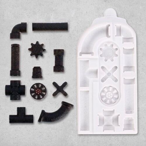 DIY Silicone Resin Jewelry Molds for jewelry making unique punk gear wheel clock designs Epoxy Molds Jewelry Tools Accessories