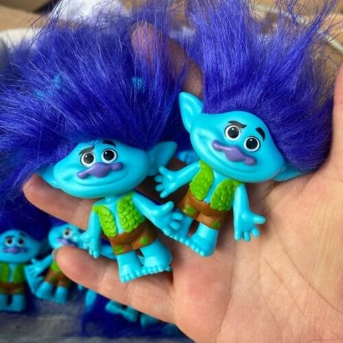 Disney Trolls Branch Toy Pendant Action Figure Toy for Boys Magic Hair Toy Gifts for Children Elf Baby Doll Kids Birthday Gift