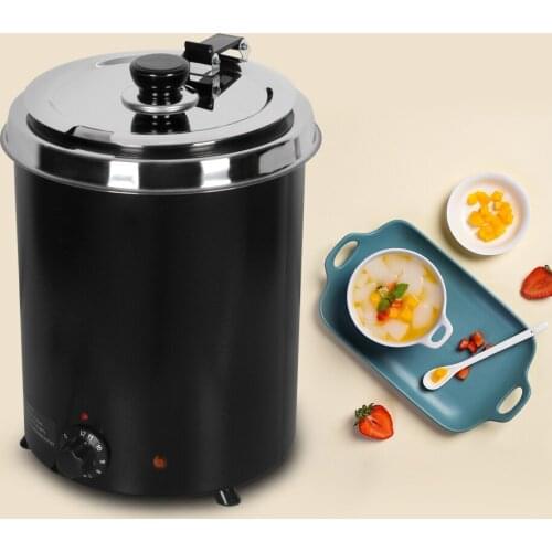 300W Electric 5.7L Soup Pot Soup Kettle Heat Food Warmer Machine Commercial Stainless Steel Pot For Buffet Restaurant