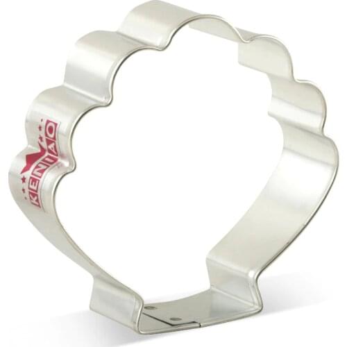 KENIAO OceanSeashell Cookie Cutter for Kids Birthday Party Cutters - Biscuit / Pastry / Bread Cutter -7.8x7.7cm- Stainless Steel