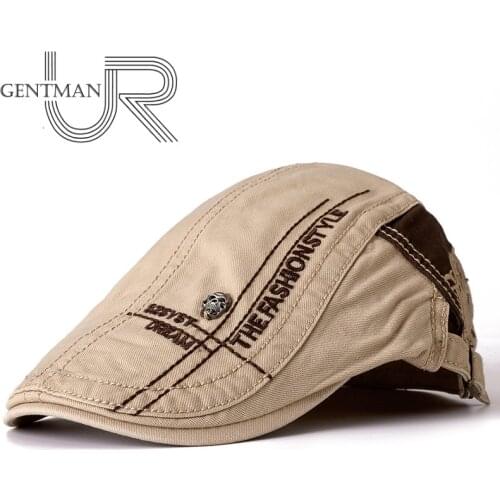 New Summer Outdoor Sports Cap Male Cotton Berets For Men & Women Casual Peaked Caps Skull Design Solid Color Stylish Berets Hats