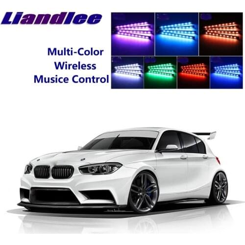 LiandLee Car Glow Interior Floor Decorative Atmosphere Seats Accent Ambient Neon light For BMW 1 M1 E87 E81 E82 E83 F20 F21