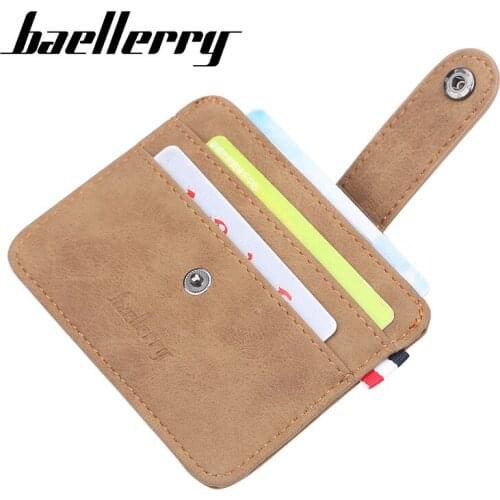 Men Casual Card Bag Hasp Coin Pocket Change Purse PU Leather Wallets Bus Bank Card Case Credit Bank ID Card Holders Cover Bag