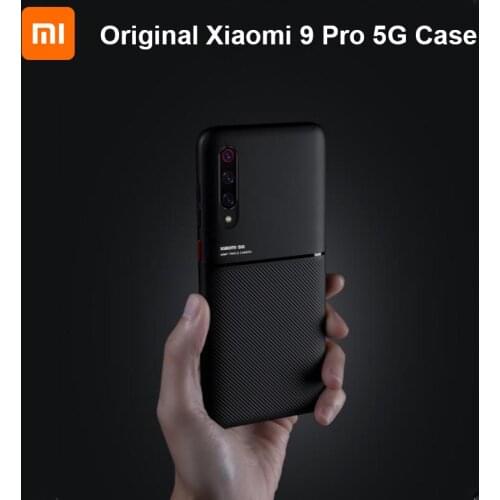 Original Xiaomi 5G Case Mi 9 Pro Cases Xiao 9Pro Phone Protective Shell New Moire Skid Resistance Cover Design