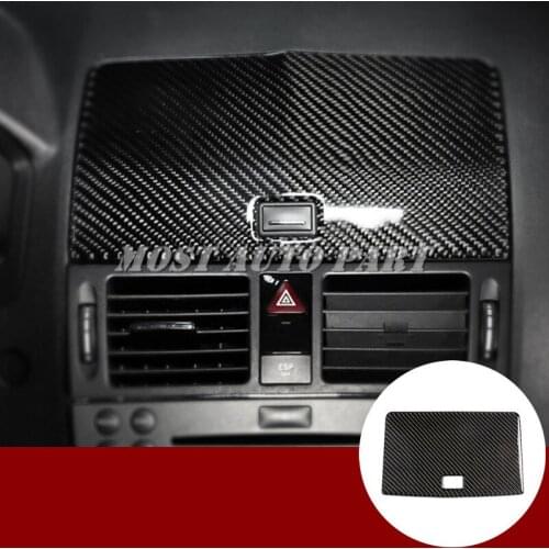 Carbon Fiber Console GPS Navigation Cover Trim For Benz C Class W204 S204 2007-2010 Car accesories interior Car decoration