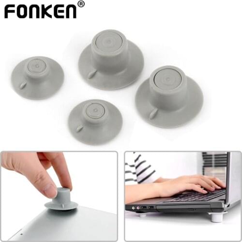 FONKEN 4pcs Laptop Stand Feet Heat Reduction Pad For Samsung Macbook Cooling Mat Portable Notebook Suction Leg Set Cooler Holder