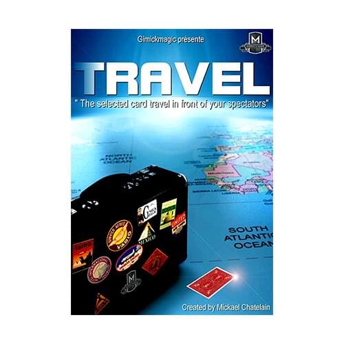 TRAVEL (Gimmick+online instruct) by Mickael Chatelain,Card Magic Trick,Close up,illusions,Fun,Mentalism,Street Magia