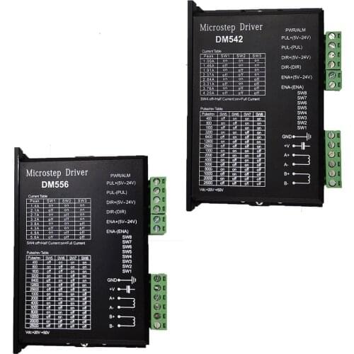 Stepper motor controller DM542 DM556 2-phase digital stepper motor controller 18-48 VDC 57 86 series motor is 4.2A