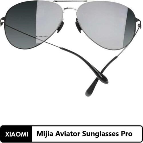 New Xiaomi Mijia Aviator Sunglasses Pro UV Block Anti-glare Ultra-thin Stainless Steel Frame for Outdoor Travel Man Woman