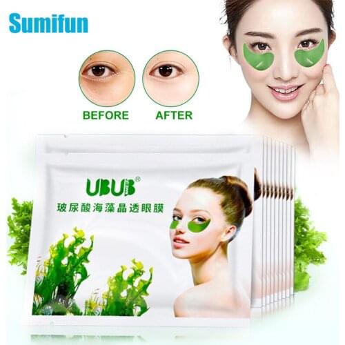 10pc Seaweed Firming Eye Mask Eye Care Patch Eyes Green Masks Remove Wrinkles Anti Aging Reduces Dark Circle Eye Fatigue Plaster