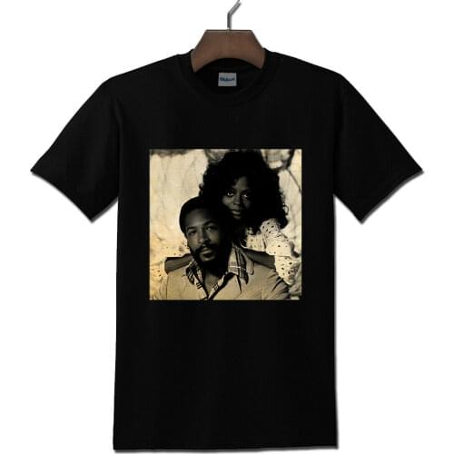 Marvin Gaye & Dianna Ross Vintage Soul R&B Black T-Shirt S - 5Xl Tee Shirt