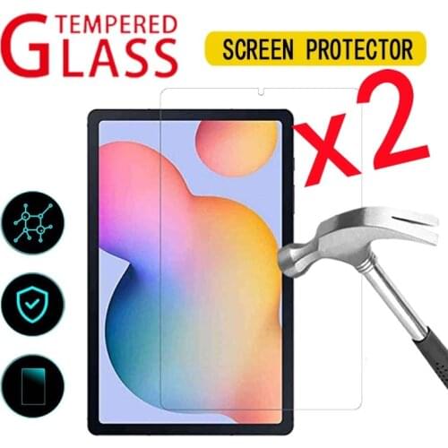 2Pcs Tablet Tempered Glass Screen Protector Cover for Samsung Galaxy Tab S6 Lite P610 P615 Anti-Scratch Protective Film