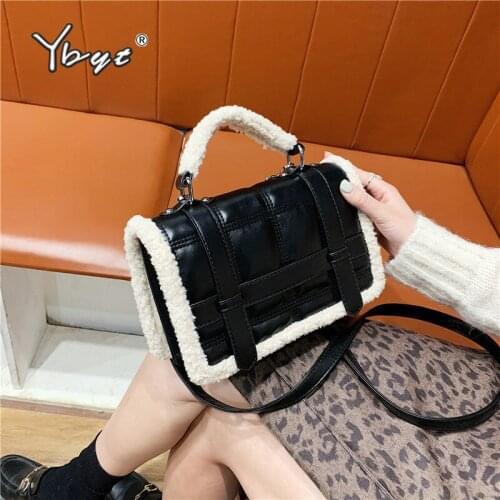Fashion Plush Luxury Designer Handbag Elegant Lambswool PU Leather Women Shoulder Messenger Bags High Quality Womens Tote bag