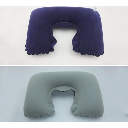 1PC Inflatable U Shaped Travel Pillow Neck Car Head Rest Air Cushion for Travel Office Nap Head Rest Air Cushion Neck Pillow