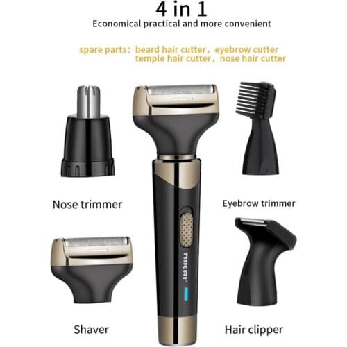 4 IN 1Nose and ear trimmer for Men hair removal nose clipper cut haircut shaver machine razor epilator Clipper