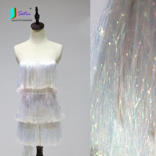 Dreamly Fashion White Gradient Tassel Lace Home DIY Baby Doll Dress Clothes Curtain Party Stage Decoration Lace Accessories