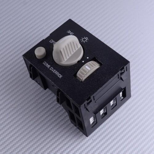 DWCX 93443101 Black Plastic Headlight Dimmer Switch Fit for GMC Tahoe Suburban Silverado Sierra 1995 1996 1997 1998 1999 2000
