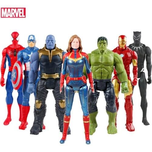 Marvel Avengers 4 Endgame 30cm Super Hero Dolls Hulk Iron Man Captain America Thor Wolverine Action Figure Toys Kids Gift