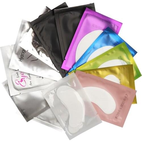 HOT 50 pairs Eyes Paper Patches Under Eye Pads Eyelash Extension Makeup Tools Eye Gel Patch Tips Stickers False Eyelashes tools