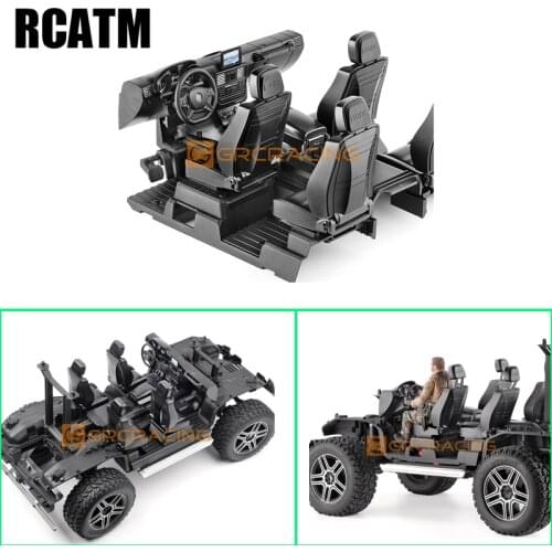 Simulation Central Control Seat Modification Parts Interior Kit for 1/10 RC Crawler Car Traxxas TRX4 TRX6 G63