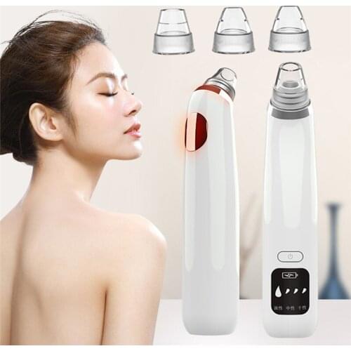 Blackhead Remover Nose T Zone Pore Vacuum Acne Pimple Removal Vacuum Suction Tool Facial Diamond Dermabrasion Machine Face Clean