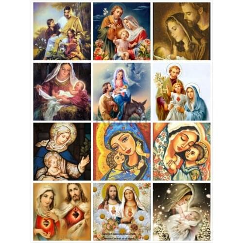 5D Diamond Painting Painting religious man and woman Cross Stitch Round/Square diamond embroidery Handicrafts Wall Painting gift