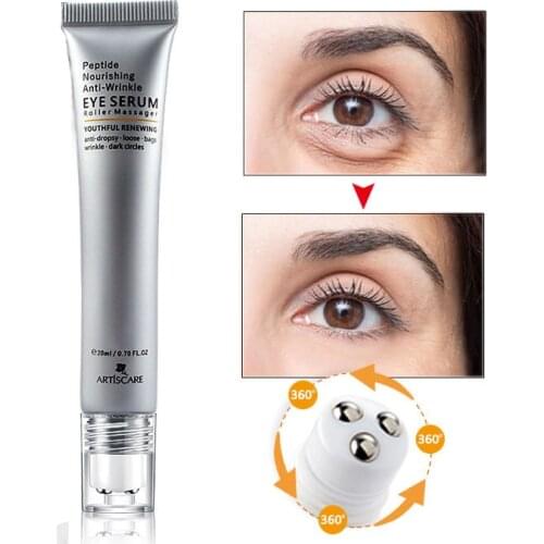 20ml Eye Cream Peptide Collagen Serum Anti-Wrinkle Anti-Age Lightening Dark circles Eye Care Essence Against Puffiness And Bags