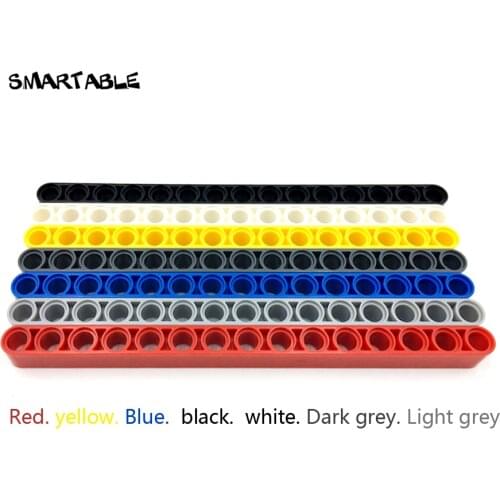 Smartable Technic Beams Liftarm 1X15 Straight Building Blocks Part DIY STEAM Toys For Kids Compatible Technic 32278 25pcs/lot