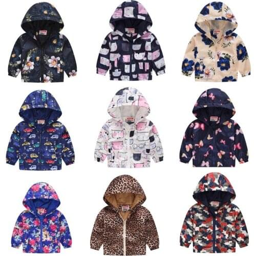 Boys jacket spring and autumn thin hooded baby cute fashion zipper shirt childrens jacket kids coat